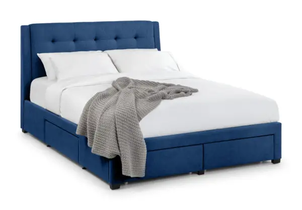 Fullerton 4 Drawer 180cm Superking Bed  Blue - Image 3