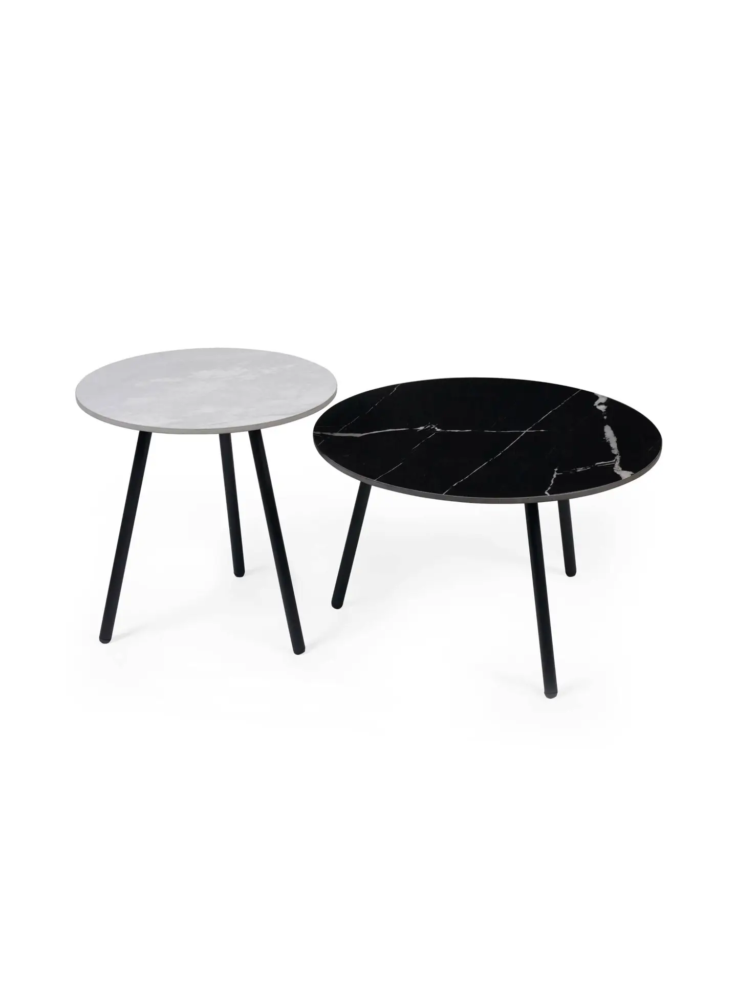 Casper Set of Side Tables Grey and Black - Image 2