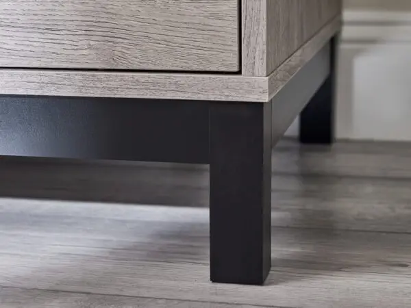 Bali 2 Door 1 Drawer Wardrobe - Grey Oak - Image 6