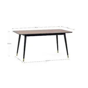 Findlay Rectangular Table and 4 Grey Hadid Chairs