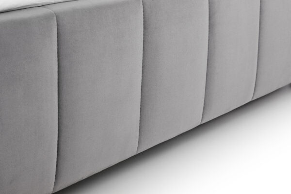 Gatsby 150cm King Bed - Light Grey - Image 7