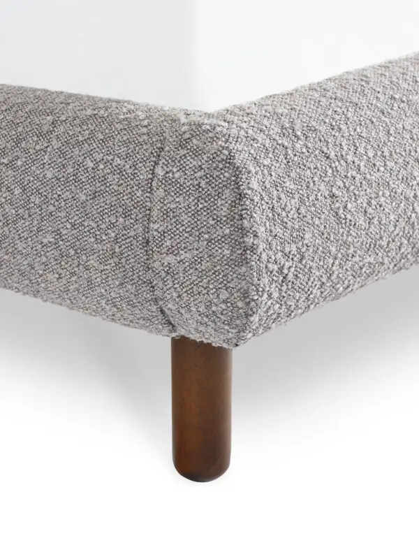 Hannah Double Bed 135Cm - Grey Boucle - Image 9