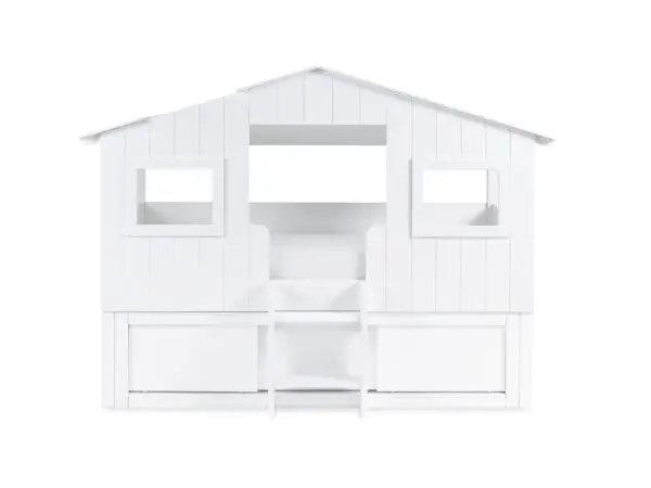 Acorn Treehouse Midsleeper & Storage Unit - White - Image 9