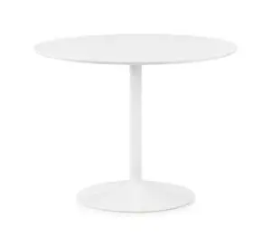 Blanco Round White Pedestal Table