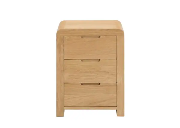 Curve 3 Drawer Bedside - Image 4
