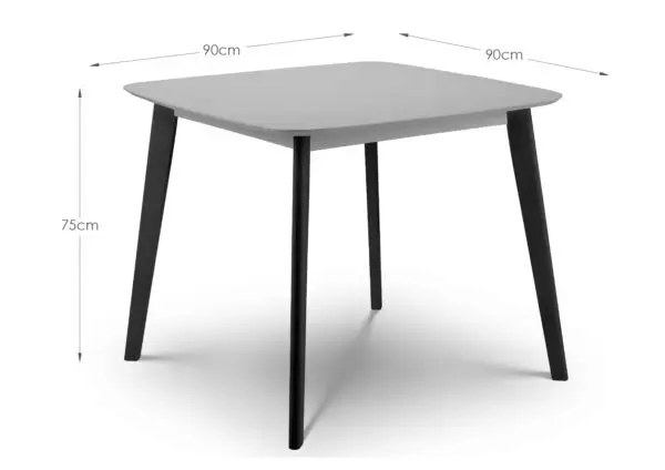 Casa Grey Dining Table & 4 Casa Grey Dining Chairs - Image 3