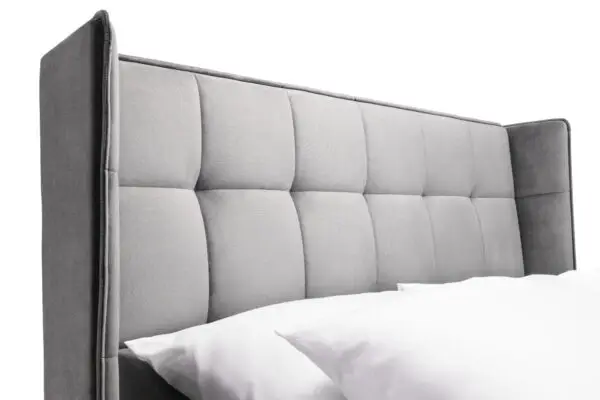 Gatsby 135cm Double Bed - Light Grey - Image 5