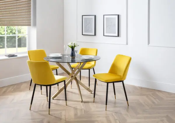 Set Of 2 Delaunay Dining Chairs - Mustard - Image 6