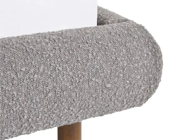 Hannah King Bed 150Cm - Grey Boucle - Image 8