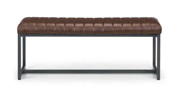 Brooklyn Upholstered Bench - Brown - Image 3