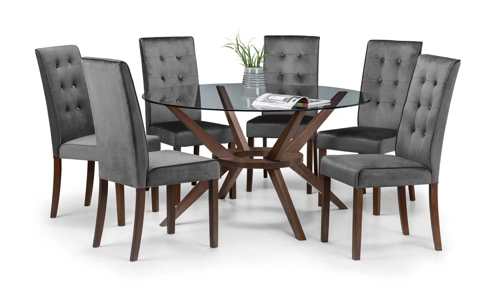 Chelsea 140cm Round Glass Table - Image 3