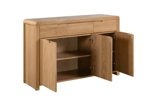 Curve Oak Sideboard - Image 3
