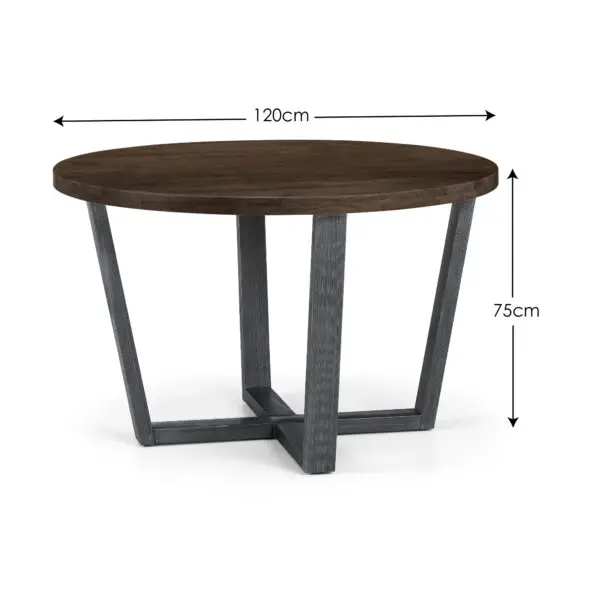 Brooklyn Round Table - Dark Oak - Image 4