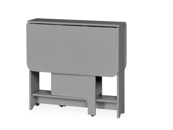 Gatan Small Gateleg Table With 2 Chairs - Grey - Image 6