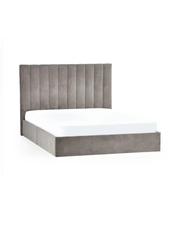 Eloise 150cm King Size Bed - Grey - Image 3