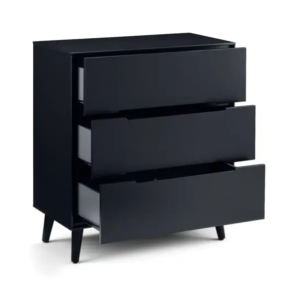 Alicia 3 Drawer Chest - Anthracite - Image 3