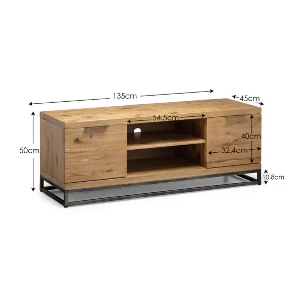 Brooklyn Tv Unit - Oak - Image 8