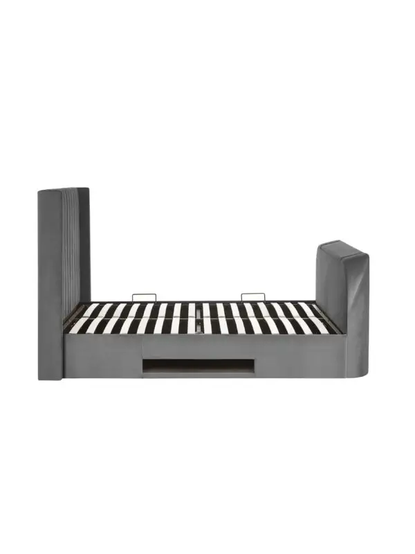 Clara Ottoman TV Bed 135cm - Dark Grey - Image 14
