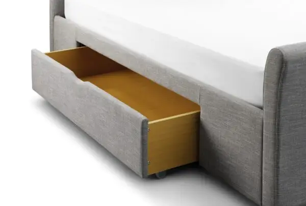 Capri Light Grey with Drawers 150cm King Bed - Image 4