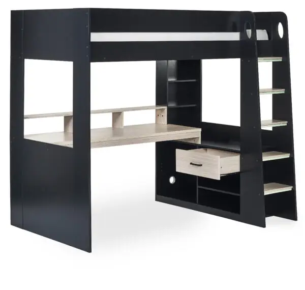 Blaze Gaming Highsleeper - Black And Pale Wood - Image 3