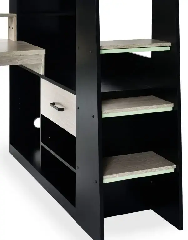 Blaze Gaming Highsleeper - Black And Pale Wood - Image 7