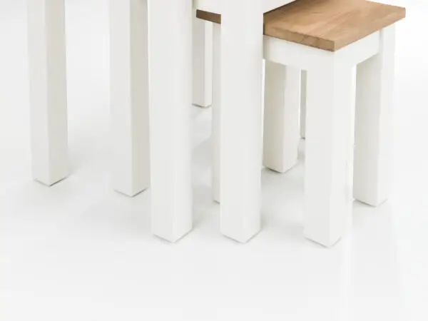 Coxmoor Nest Of 3 Tables - Ivory & Oak - Image 5