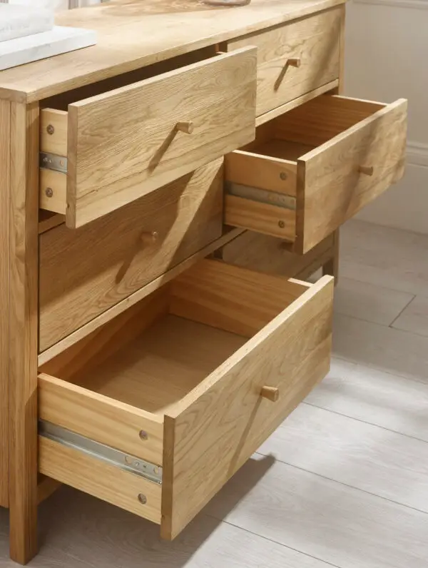 Coxmoor 6 Drawer Chest - Oak - Image 8