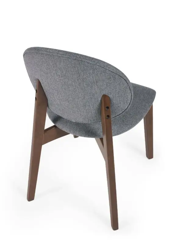 Set of 2 Artemis Walnut and 
Grey Dining Chairs - Image 6