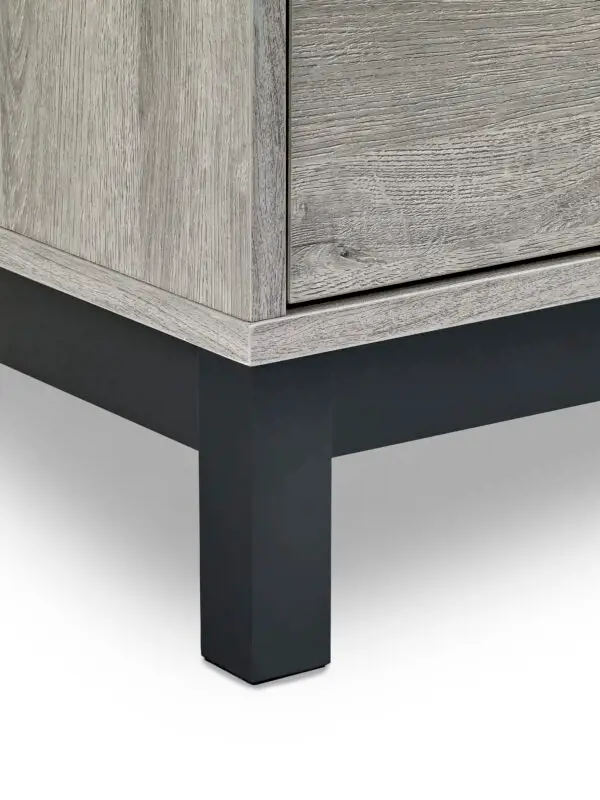 Bali 6 Drawer Wide Chest - Grey Oak - Image 10