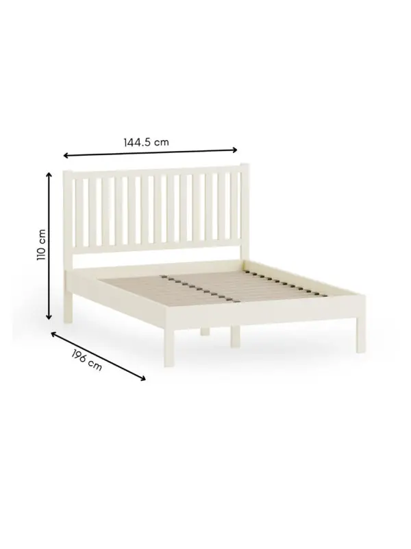 Coxmoor 135cm Bed - Ivory - Image 9