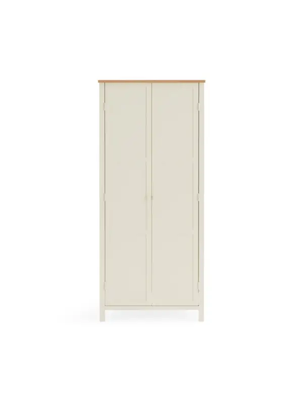 Coxmoor Wardrobe - Ivory and Oak - Image 3