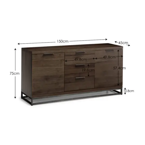 Brooklyn Sideboard - Dark Oak - Image 6