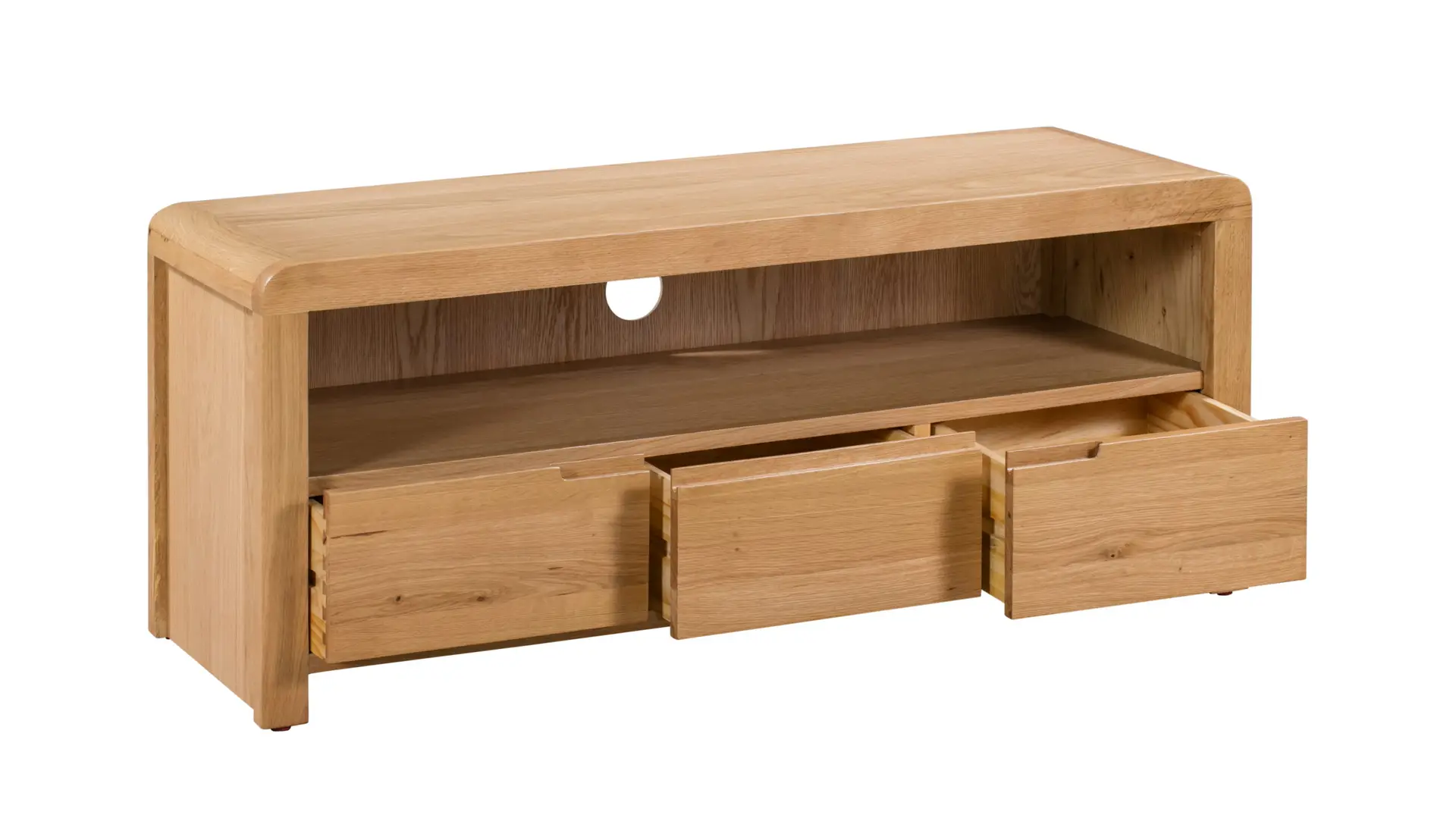 Curve Oak Tv Unit - Image 3