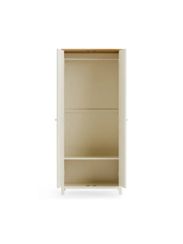 Coxmoor Wardrobe - Ivory and Oak - Image 5