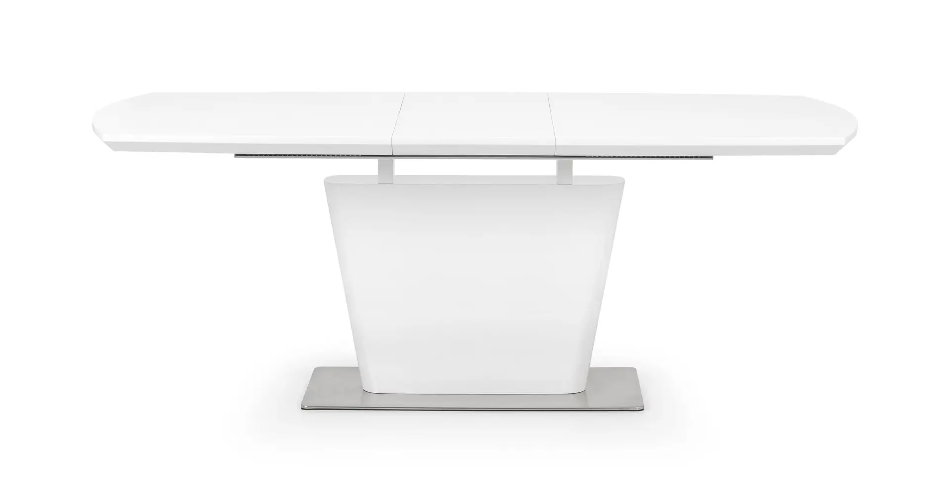 Como High Gloss Extending Table - White - Image 4