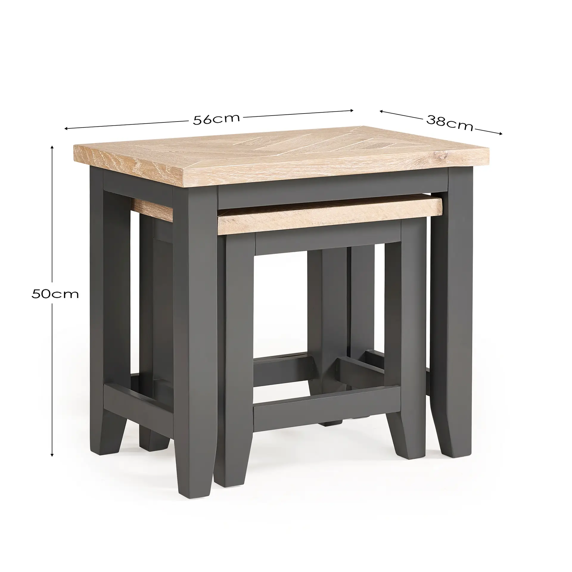 Bordeaux Nest Of Tables Dark Grey - Image 9