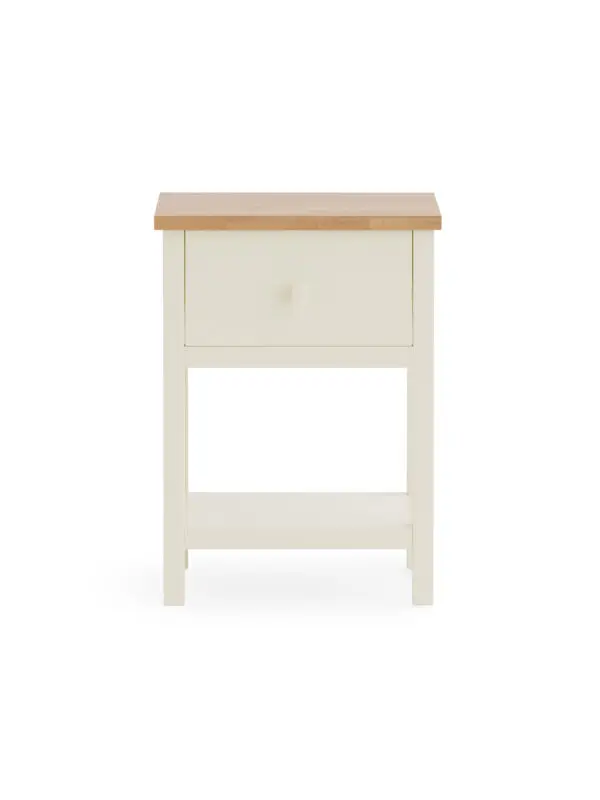 Coxmoor 1 Drawer - Ivory and Oak - Image 3