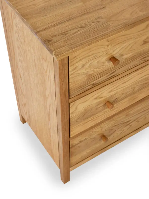Coxmoor 3 Drawer Chest - Oak - Image 9