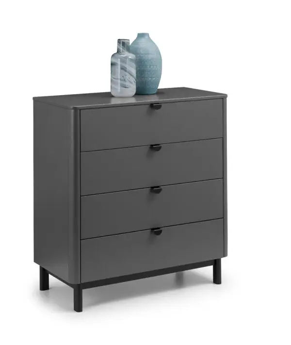 Chloe Storm Grey 4 Drawer Chest - Image 2