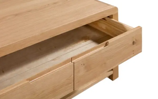 Curve Oak Coffee Table - Image 4