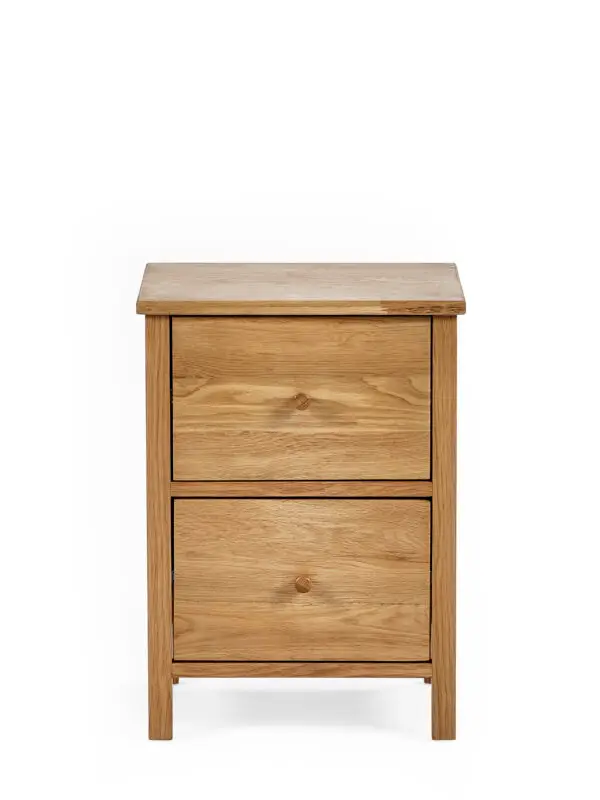 Coxmoor 2 Drawer Bedside - Oak - Image 5