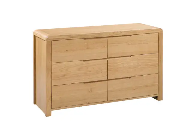 Curve 6 Drawer Wide Chest - Image 2