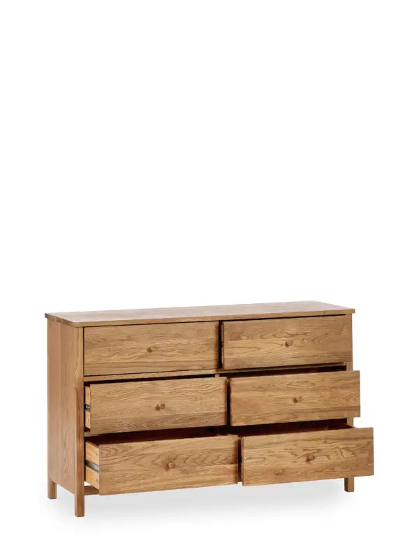 Coxmoor 6 Drawer Chest - Oak - Image 4