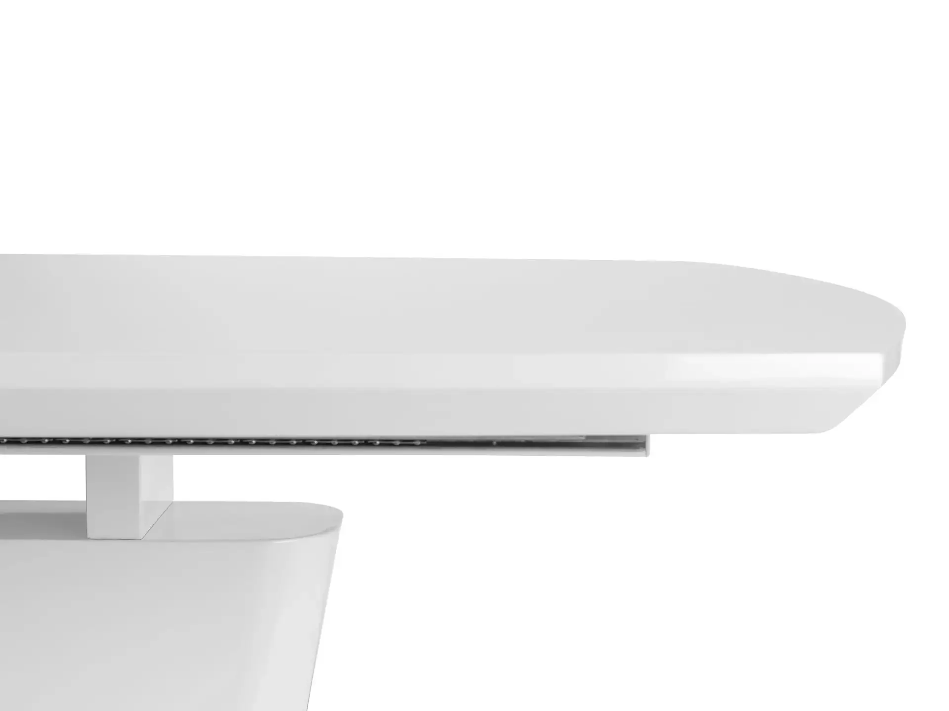 Como High Gloss Extending Table - White - Image 6