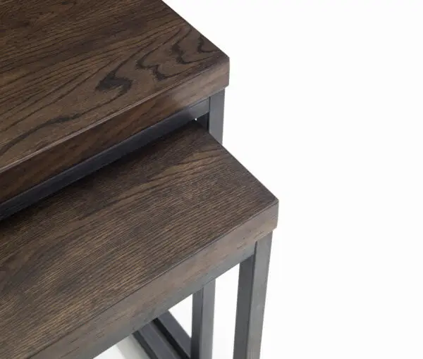 Brooklyn Nesting Lamp Tables - Dark Oak - Image 5