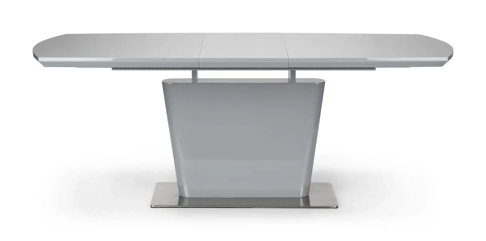 Como High Gloss Extending Table - Grey - Image 4