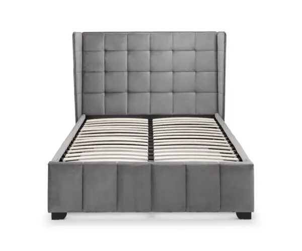 Gatsby 150cm King Bed - Light Grey - Image 4