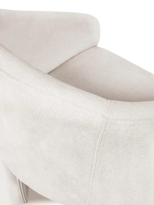 Elara Cream Chenille Upholstered  Chair - Image 10