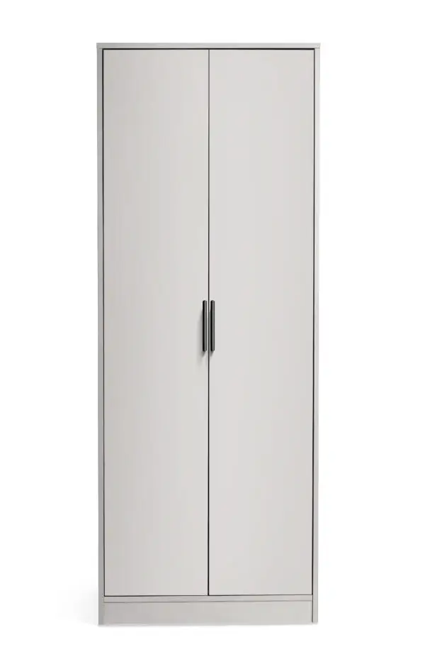 Alba 2 Door Wardrobe - Silk Grey - Image 3