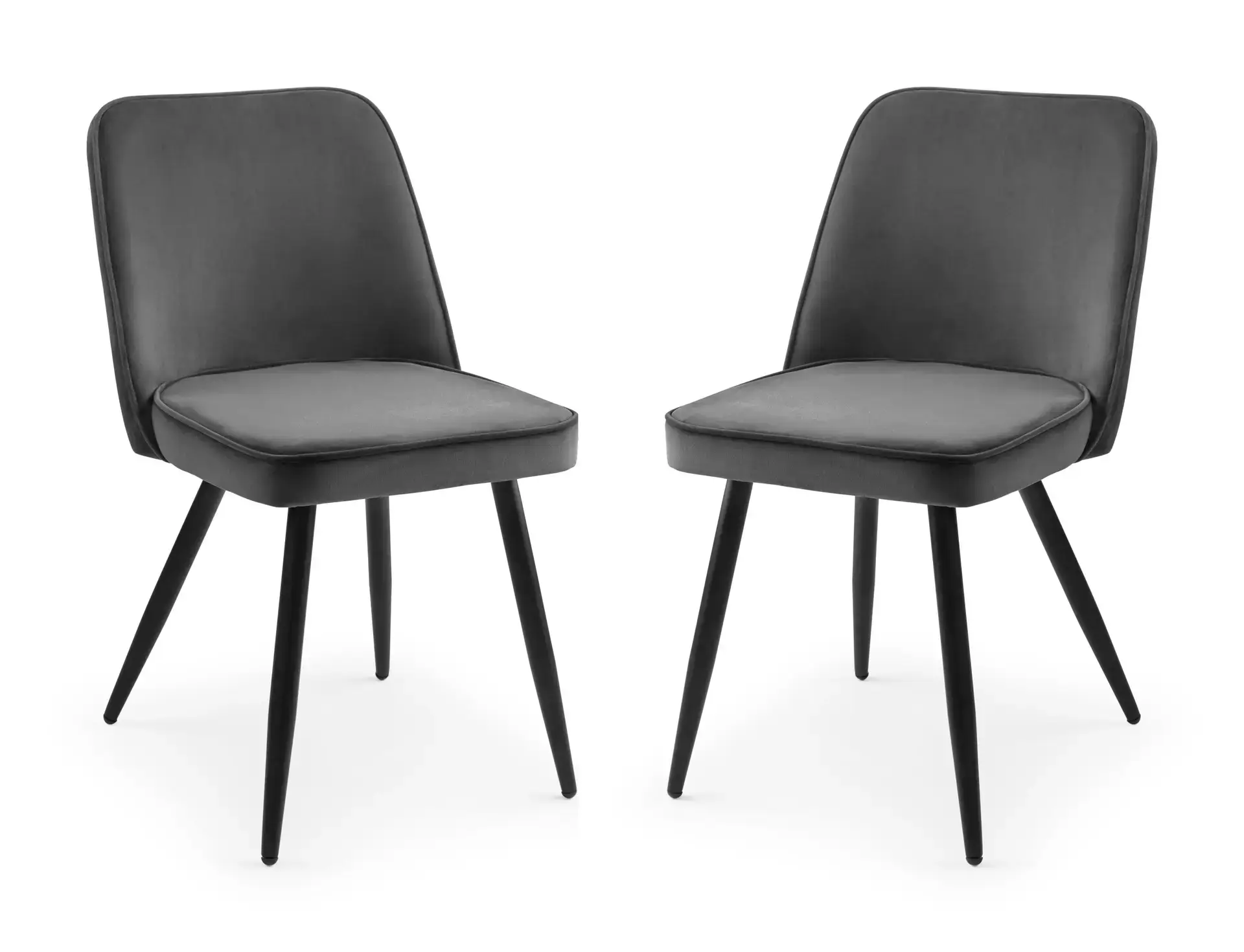 Set Of 2 Burgess Dining Chairs - Grey